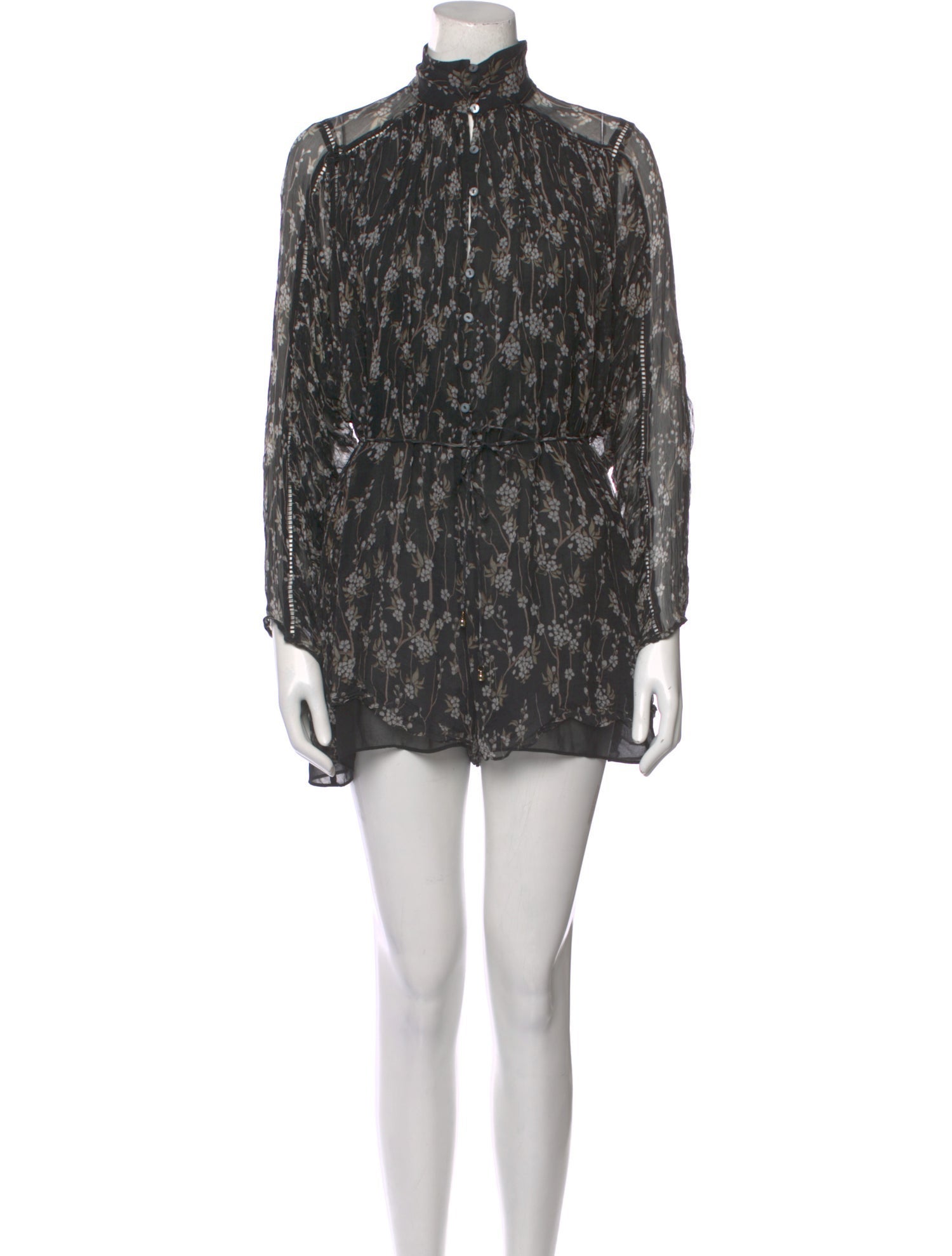 Zimmermann Silk Floral Print Romper